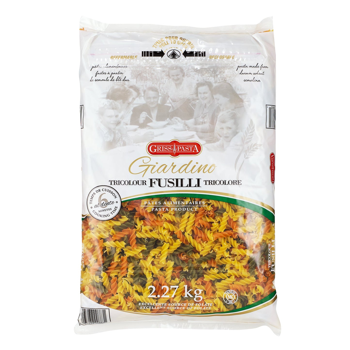 Griss Pasta Giardino Tricolour Fusilli, 2.27 kg - image 1