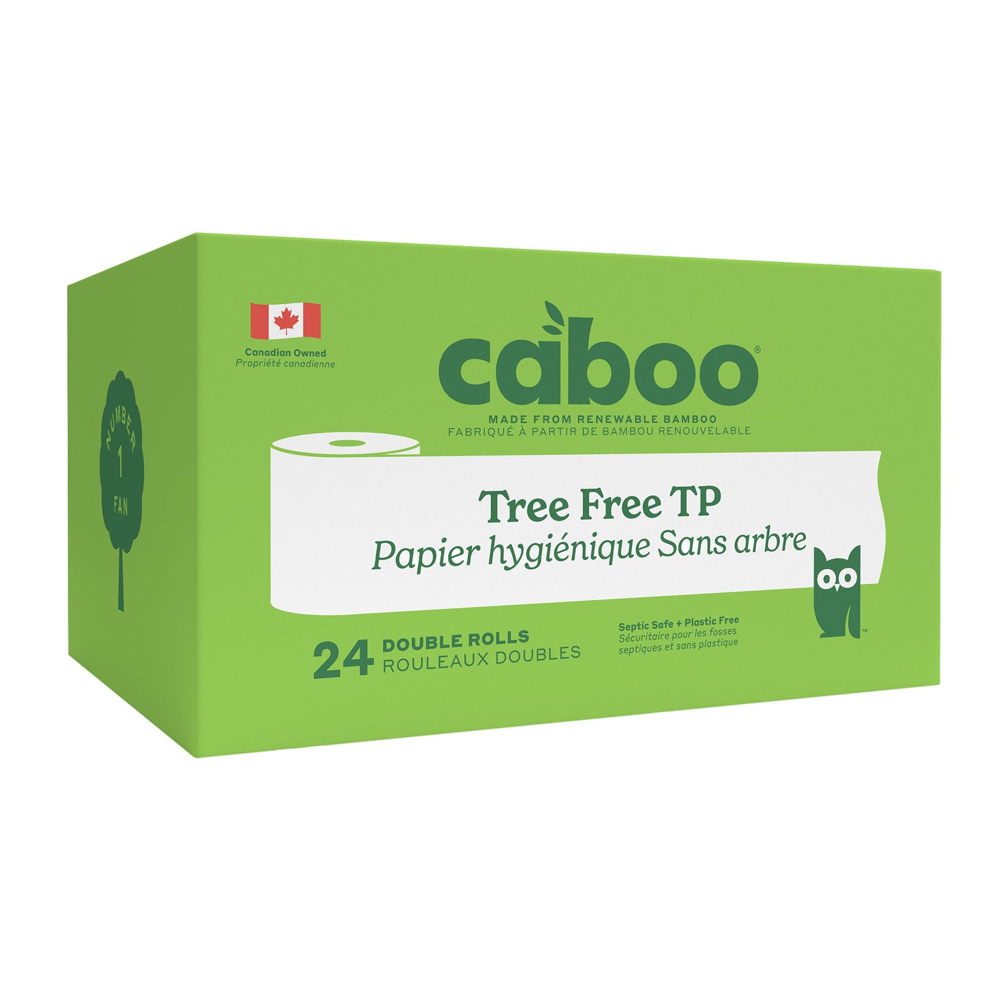 Caboo Bamboo Bath Tissue, 2-Ply 400 Sheets, 24 Rolls - image 2