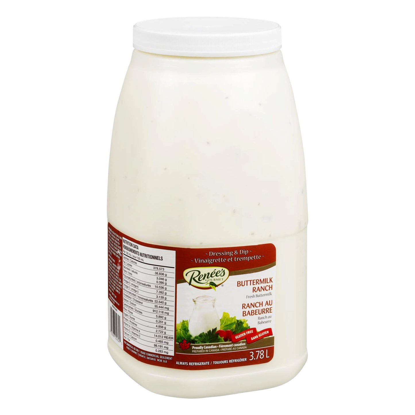 Renée's Buttermilk Ranch Dressing and Dip, 3.78 L - image 1