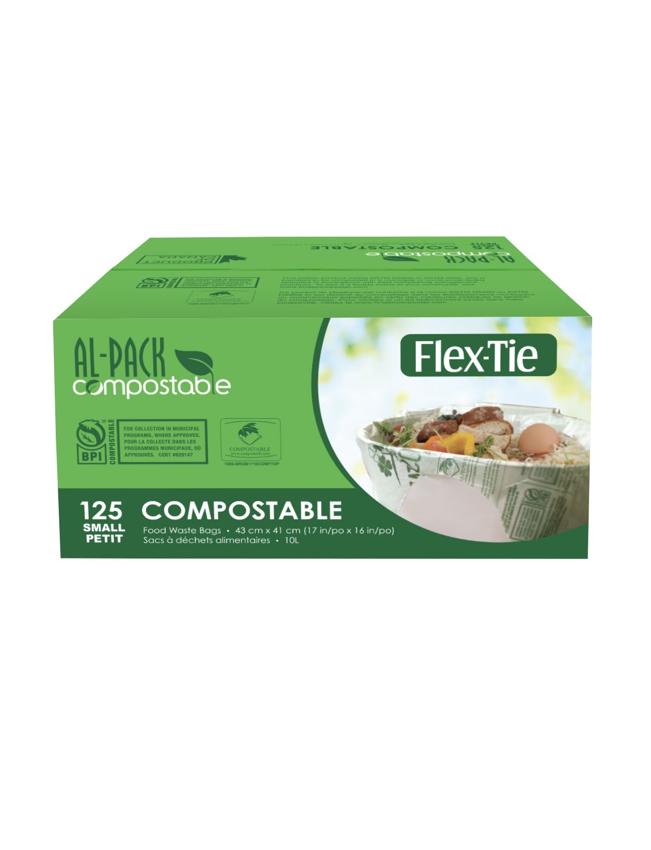 Al-Pack Small Compost Bag , Case of 125 - image 1