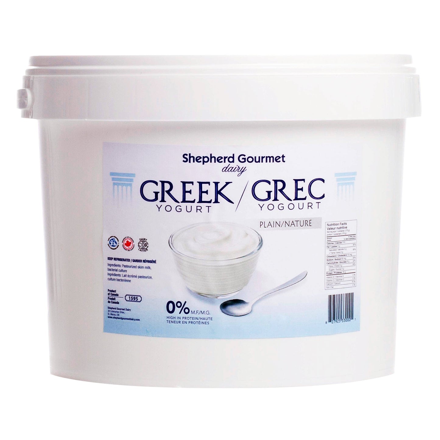 Shepherd Gourmet Dairy Plain Greek Yogurt, 3 kg - image 1