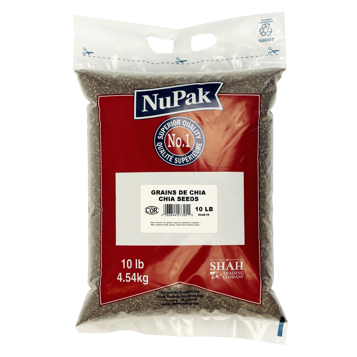 NuPak Chia Seeds, 4.54 kg - image 1