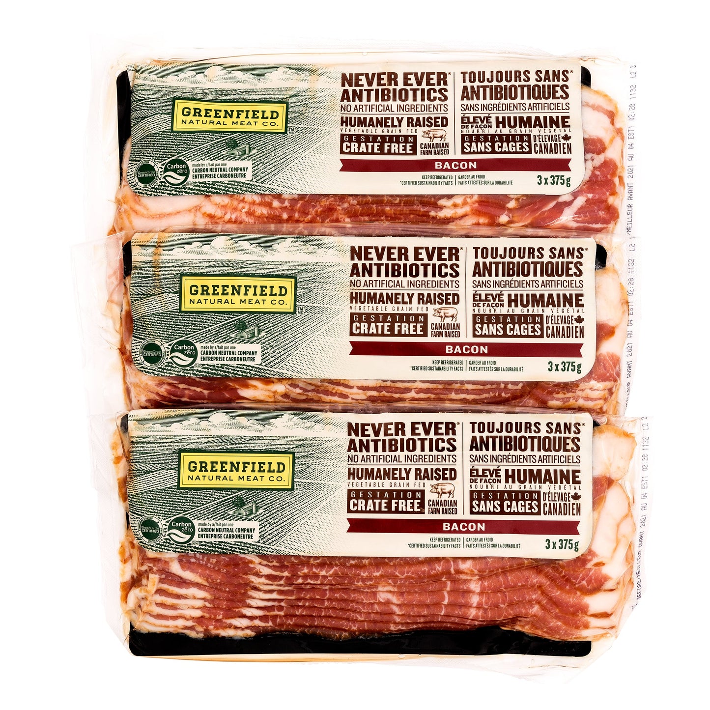 Greenfield Bacon, 3 x 375 g - image 1