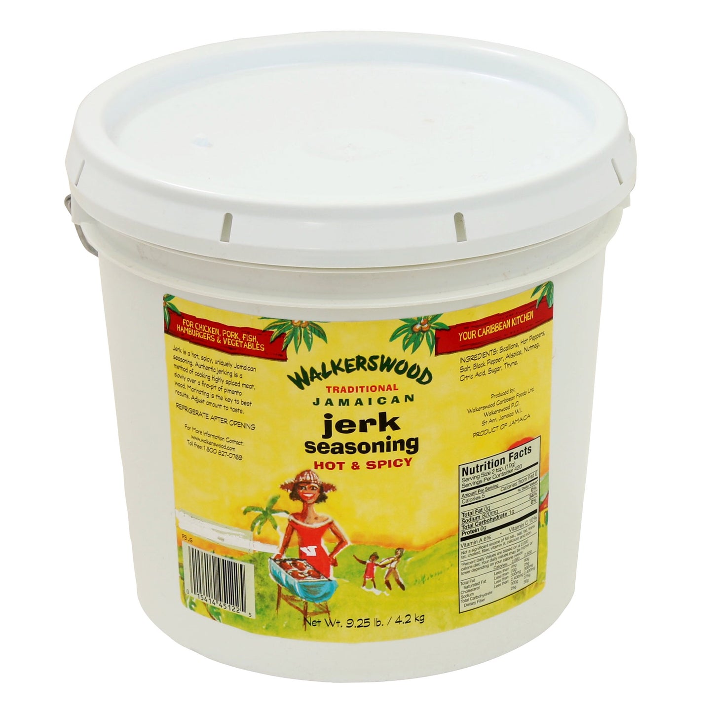Walkerswood Traditional Jamaican Hot and Spicy Jerk Seasoning, 4.2 kg - image 1