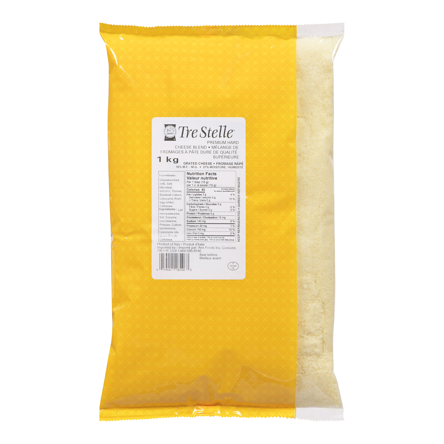 Tre Stelle Premium Hard Cheese Blend, 1 kg - image 1