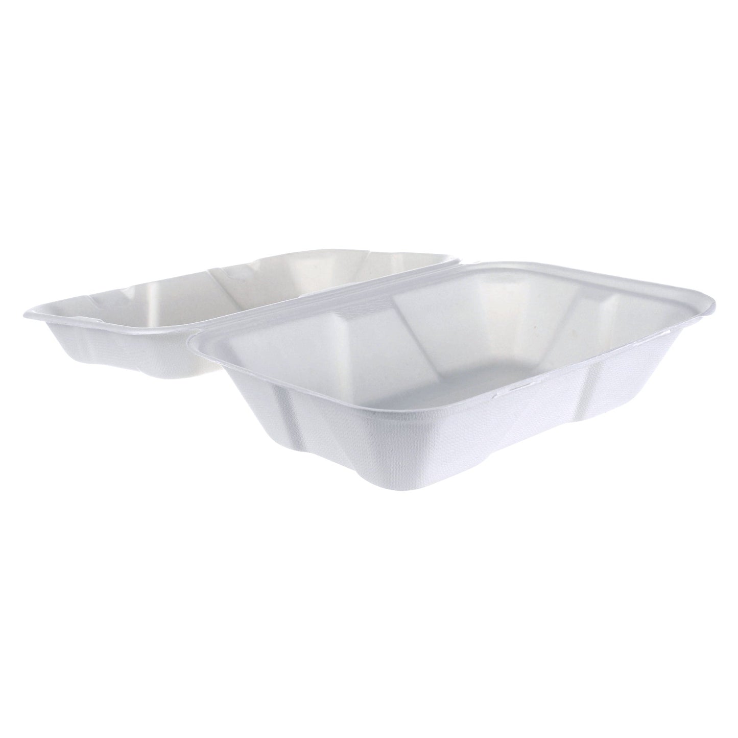 iEco Hinged Bagasse Containers 6 in × 9 in, 2 packs of 50 - image 3