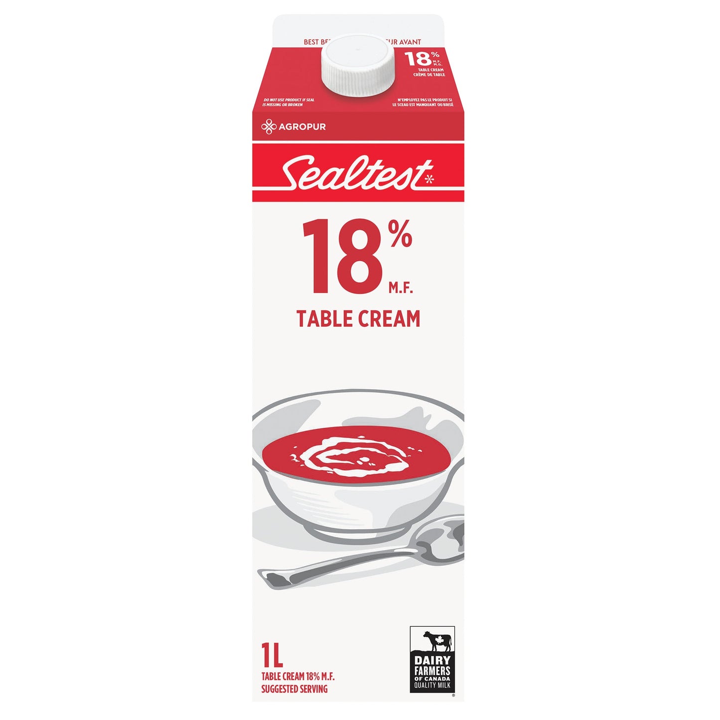 Sealtest 18% Table Cream, 1 L - image 2