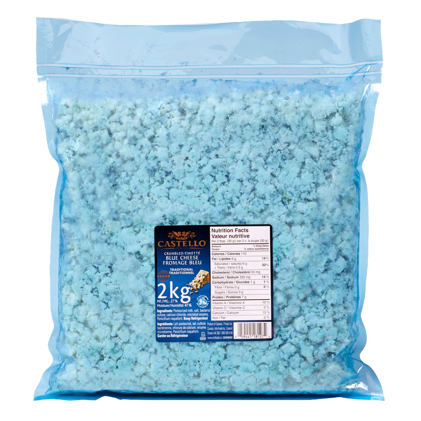 Castello Crumbled Blue Cheese, 2 kg - image 1