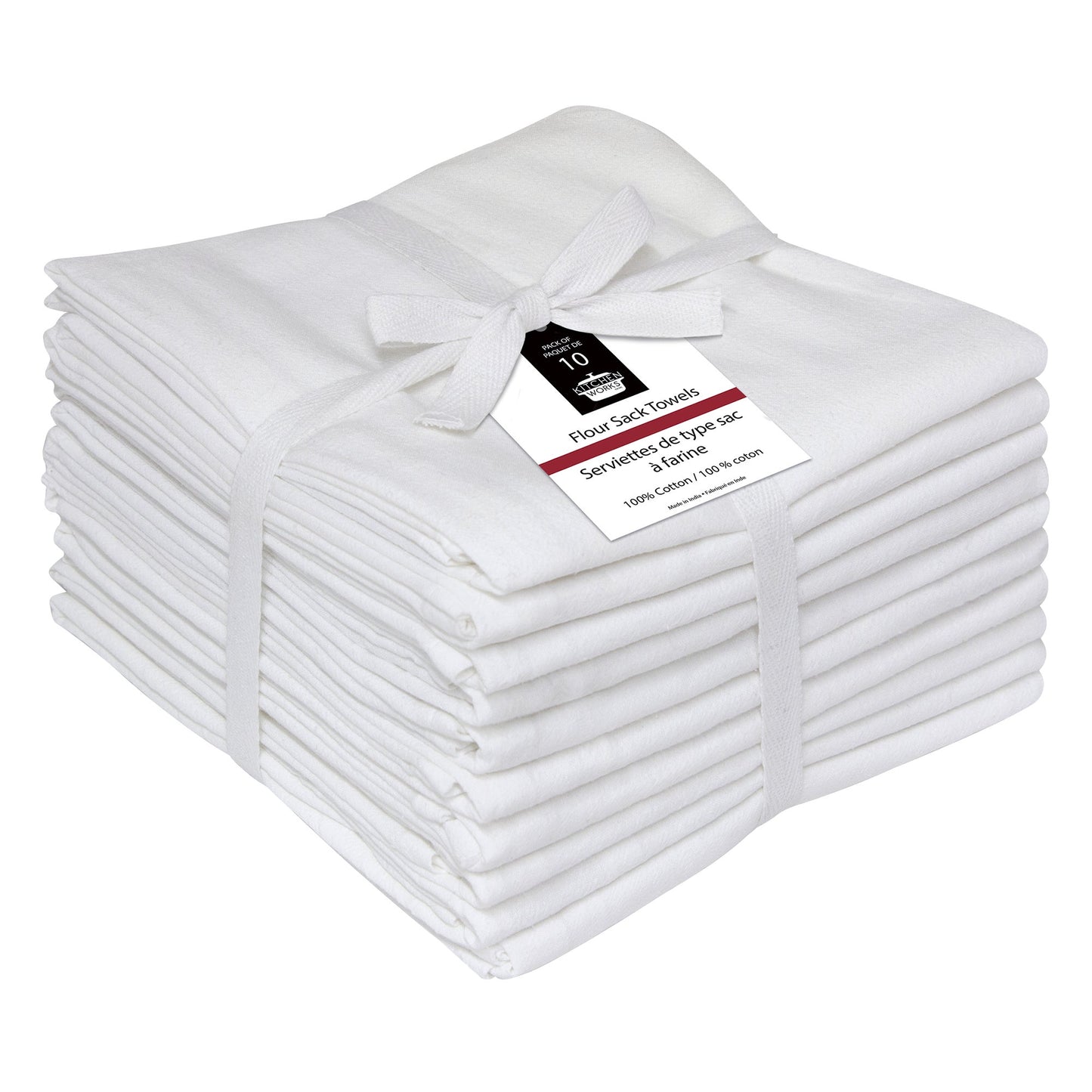 Kitchen Works Flour Sack Towel, Pack of 10 - image 1