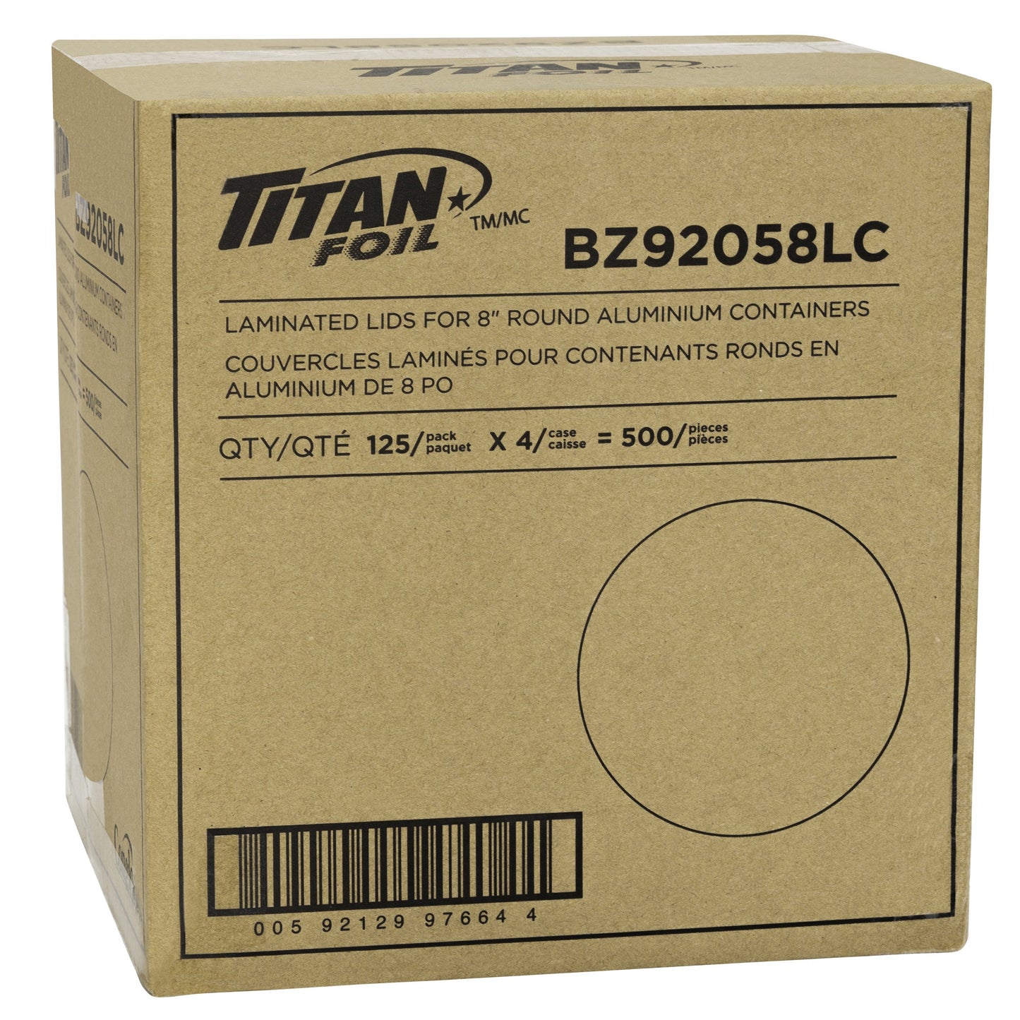 Titan Foil Lids for 20.32 cm (8 in) Round Aluminum Container, Pack of 500 - image 2