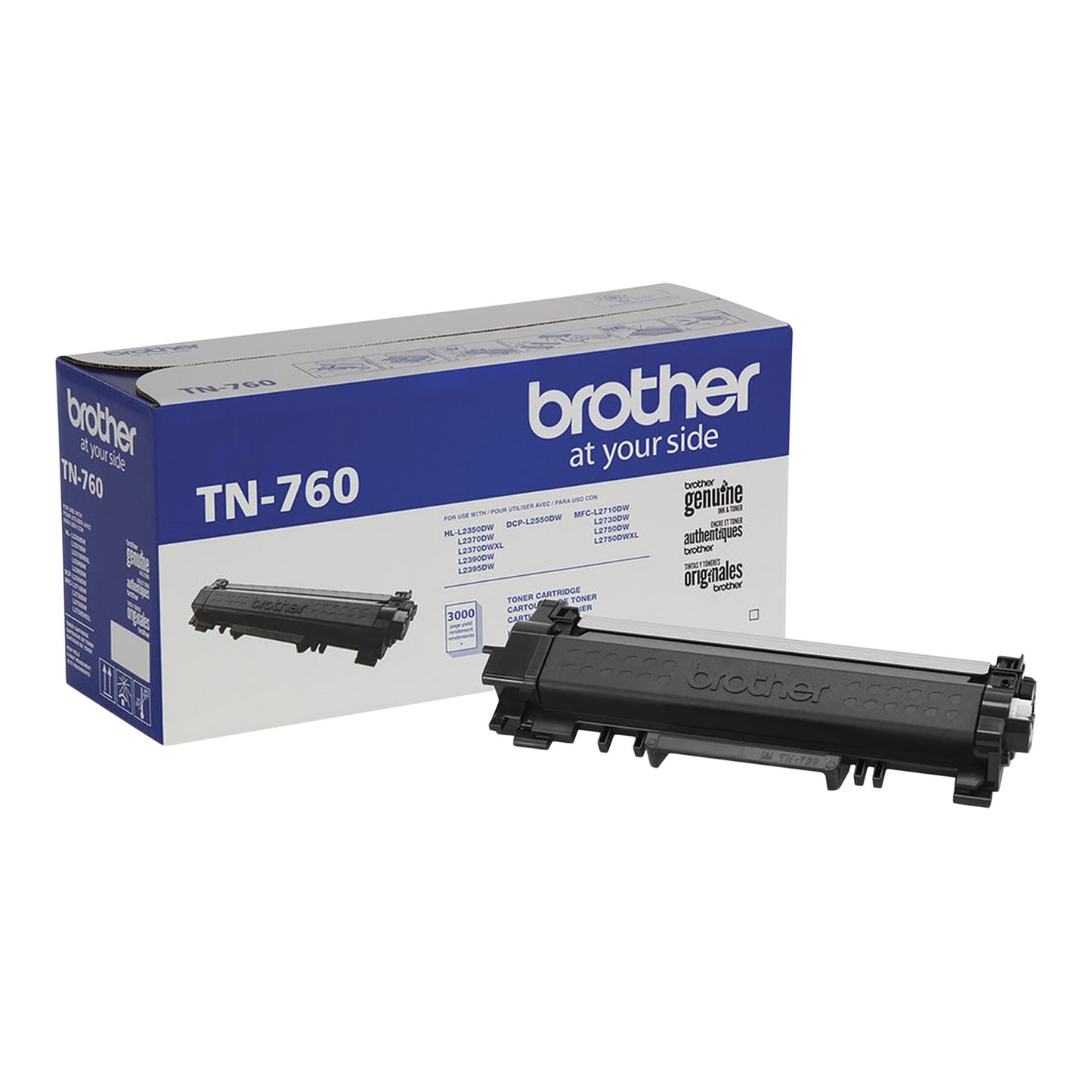Brother TN-760-K High-yield Toner Cartridge, 2-pack - image 1