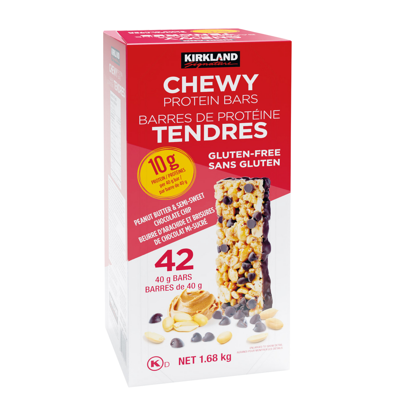 Kirkland Signature Chewy Protein Bars, 42-count — product image