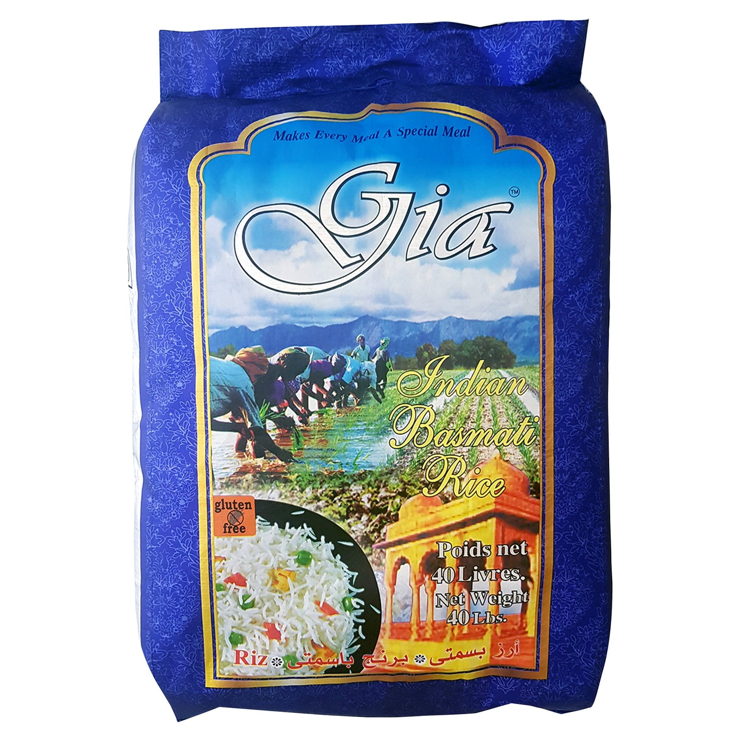 Gia Indian Basmati Rice, 18.14 kg - image 1
