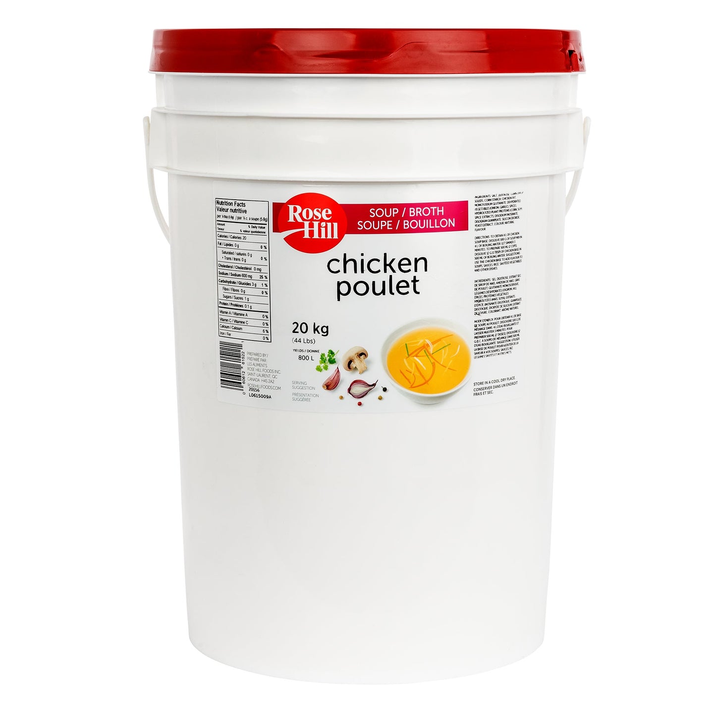 Rose Hill Chicken Soup Base, 20 kg - image 1