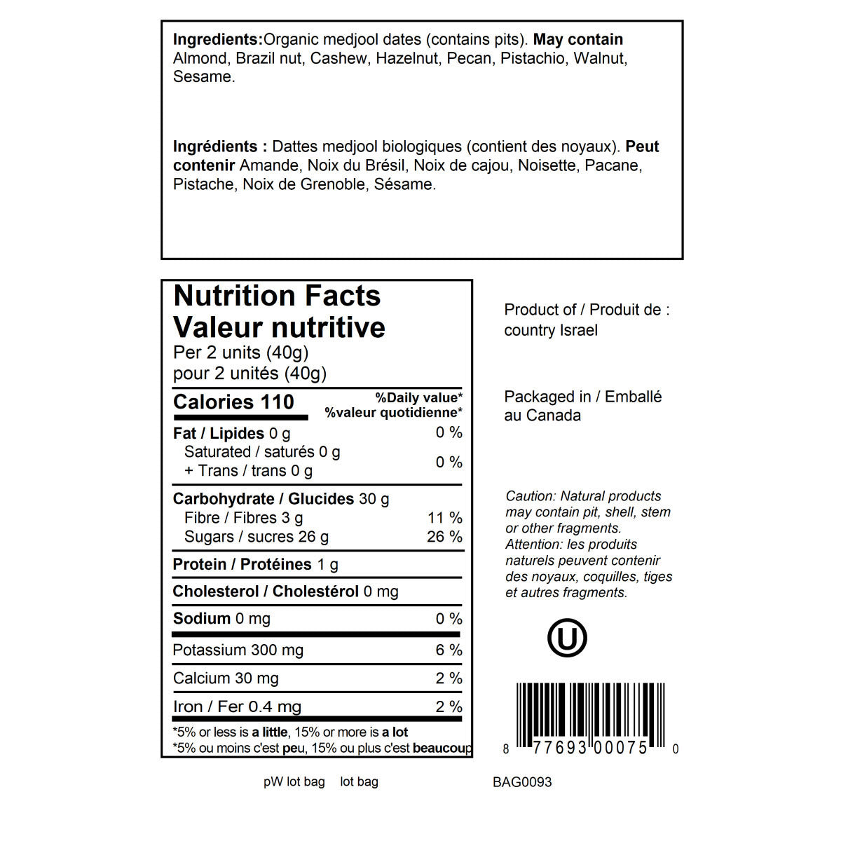 Prana Organic Medjool Dates, 2 x 1 kg - image 2