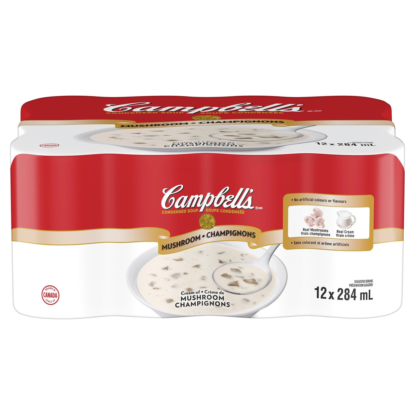 Campbell's Cream of Mushroom Soup, 12 × 284 mL - image 1