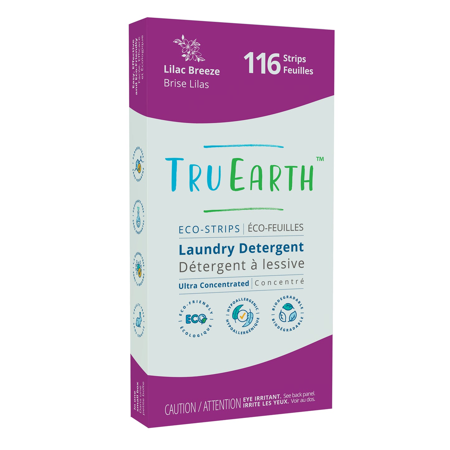 Tru Earth Eco-Strips Lilac Breeze Laundry Detergent, 116 Wash Loads - image 1