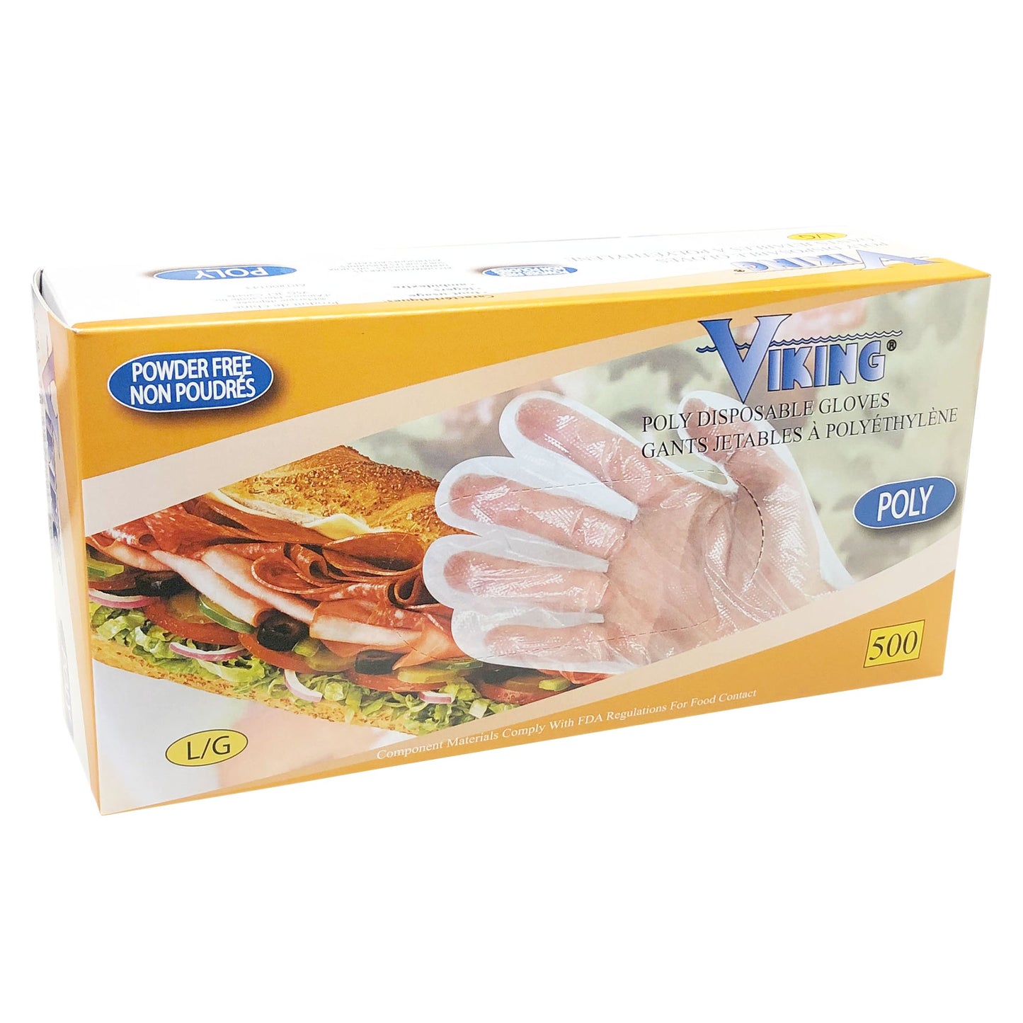 Viking – Polyethylene Disposable Gloves Large, 20 packs 500 - image 1