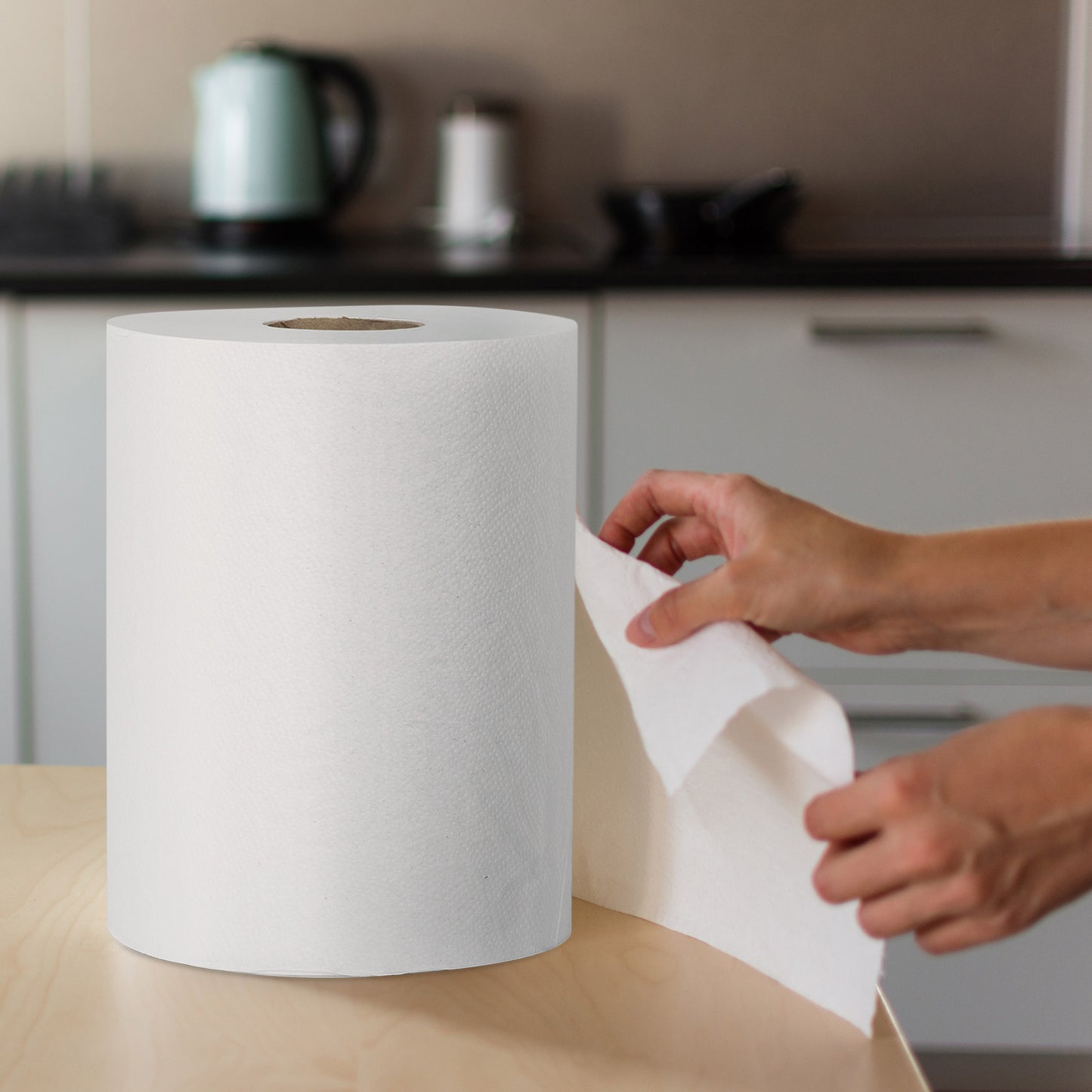 White Swan Single Ply Paper Towel Rolls, 20.3 cm × 152.4 m, 12-pack - image 4