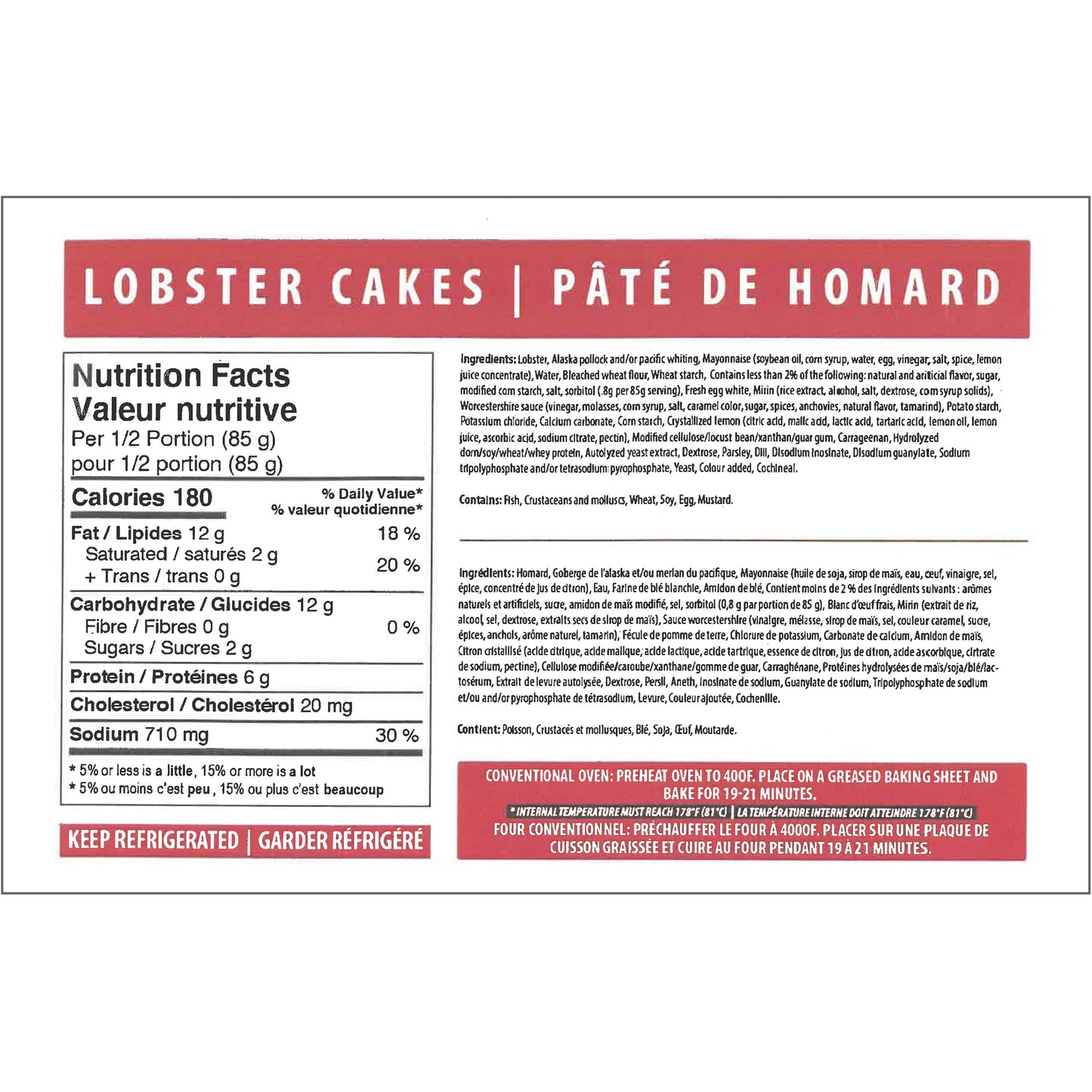 OceanPrime 3 oz Lobster Cakes 4.54 kg (10 lb) - image 2