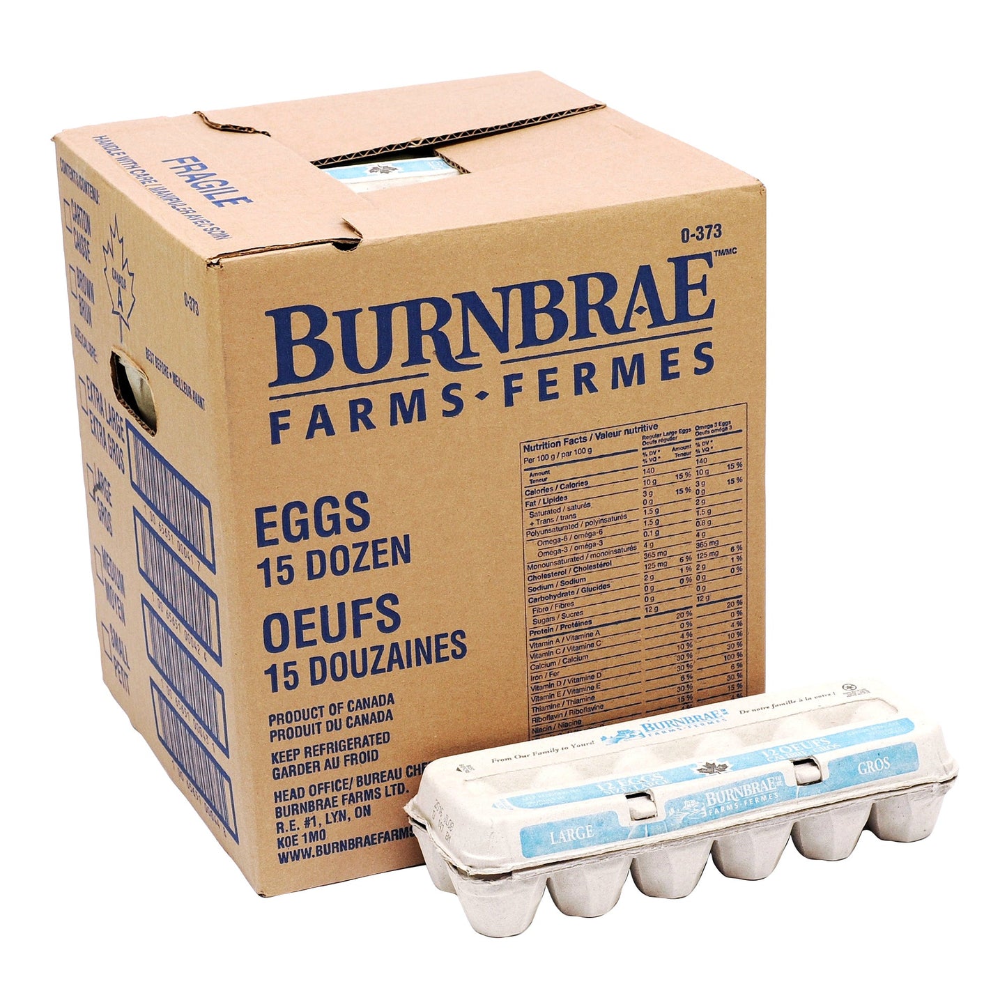 Large White Eggs in Cartons, 15 dozen - image 1
