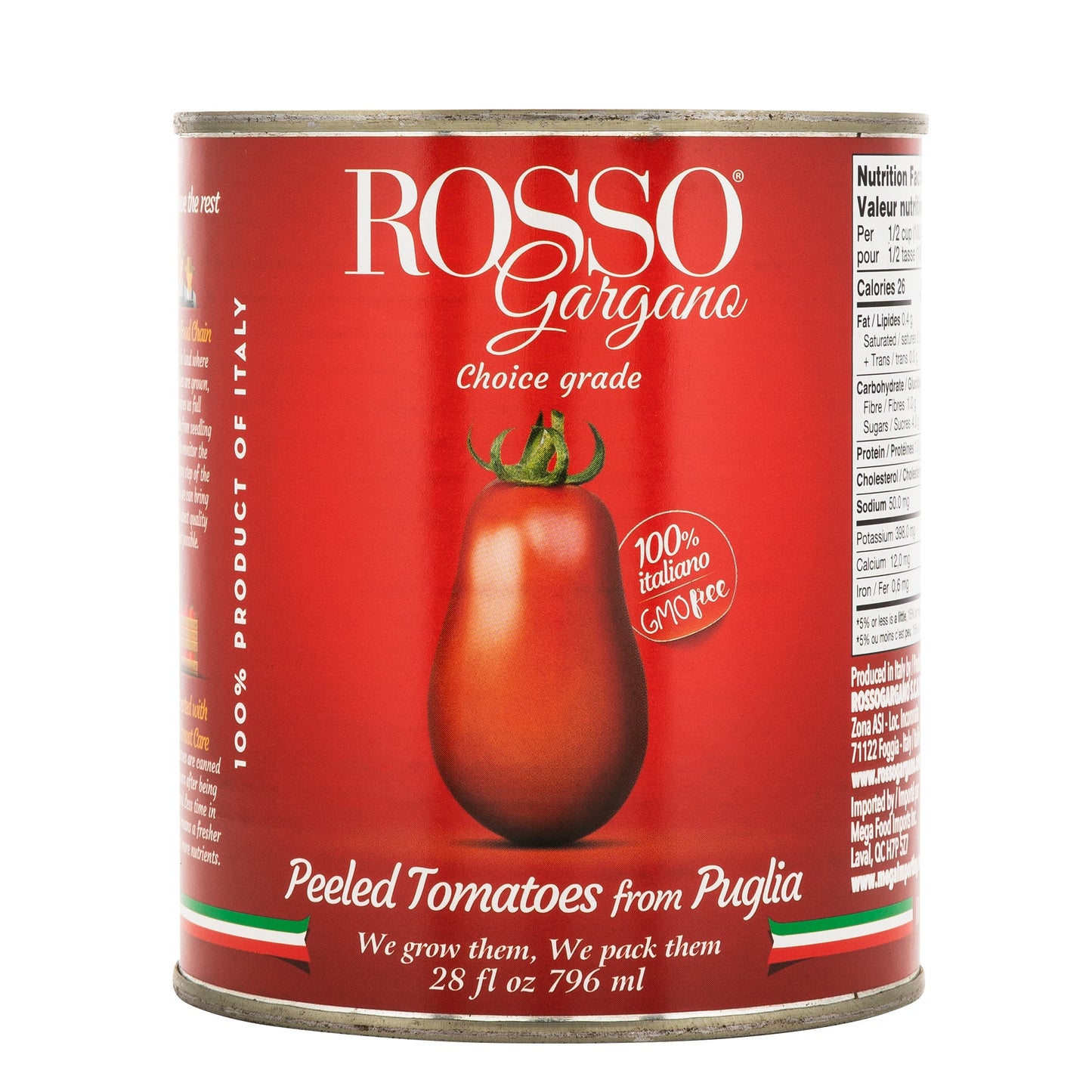 Rosso Gargano Whole Peeled Tomatoes, 6 × 796 mL - image 3