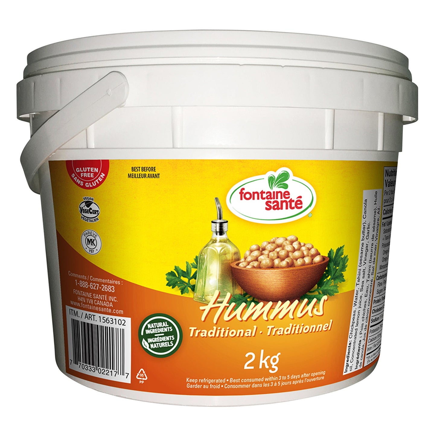 Fontaine Santé Hummus, 2 kg - image 1