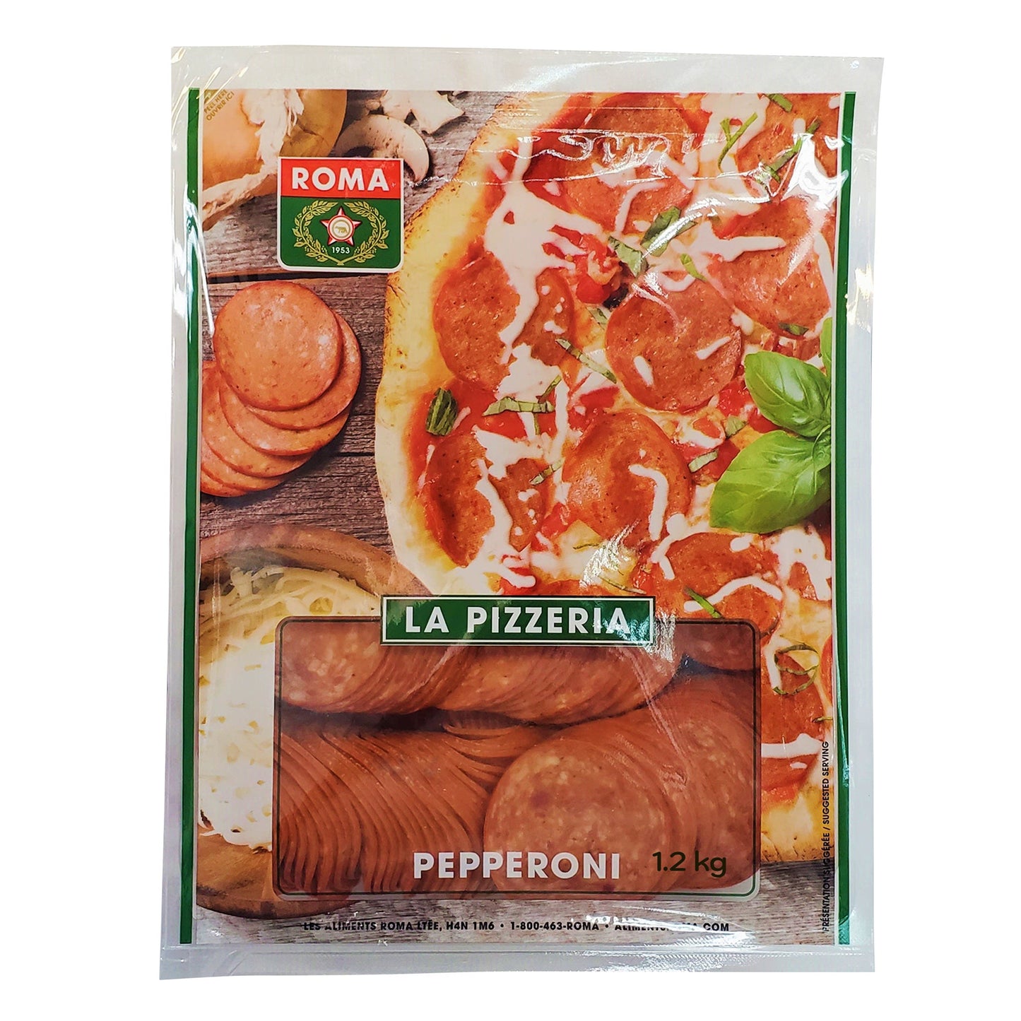 Roma Mild Pepperoni La Pizzeria Sliced, 1.2 kg - image 1