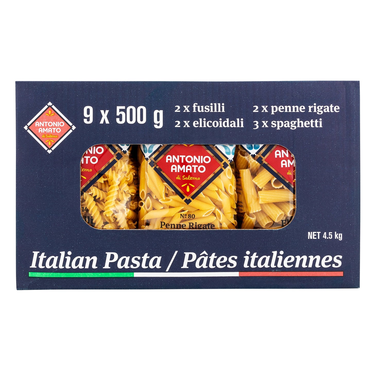 Antonio Amato Pasta Variety Pack, 9 × 500 g - image 1