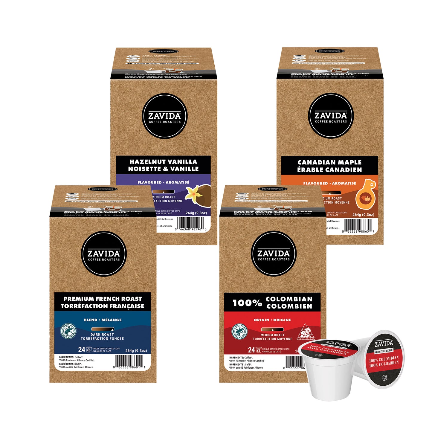 Zavida Everyday Favourites Variety Pack Coffee K-Cup Pods, 96- count - image 1