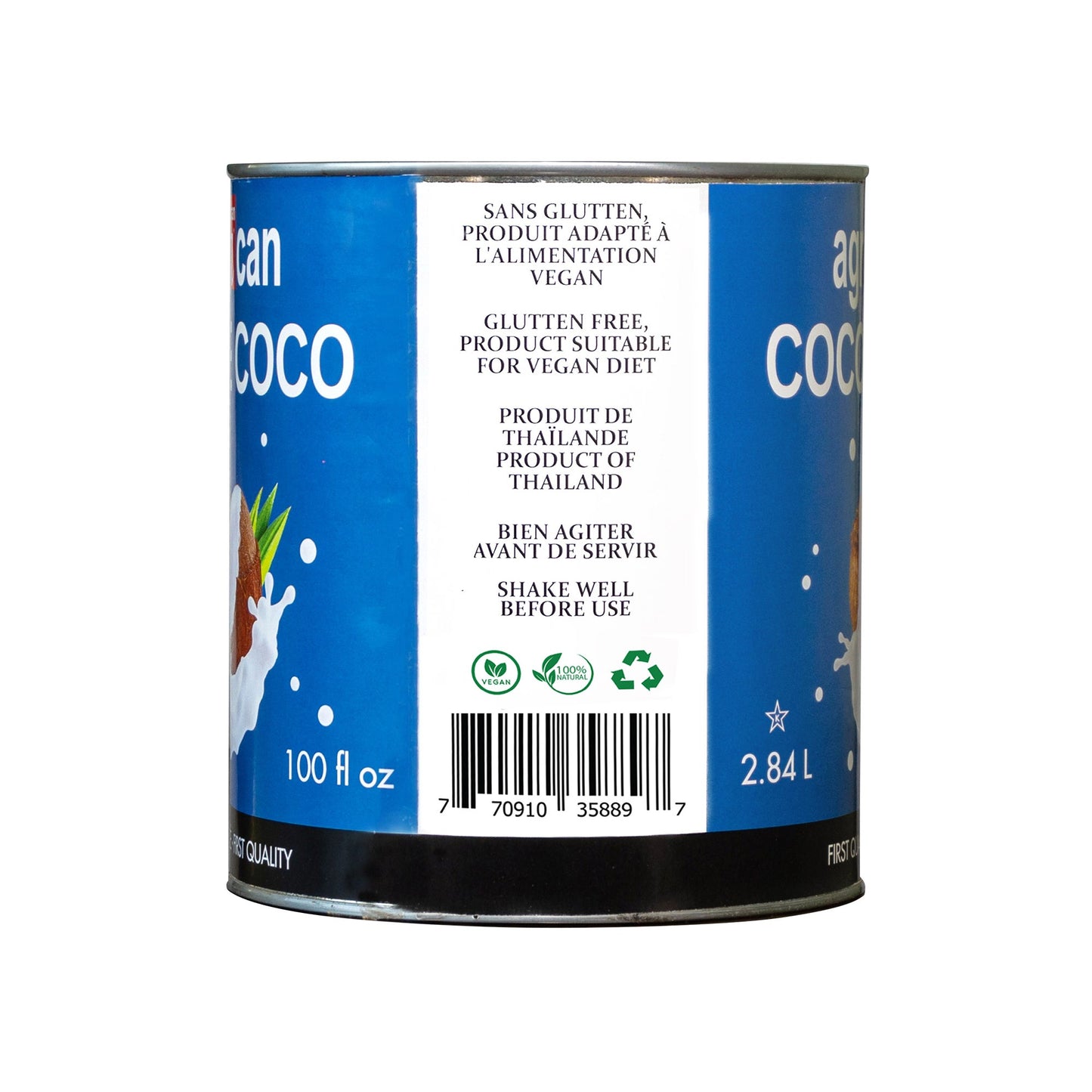 Agrocan Coconut Milk, 2.84 L - image 3
