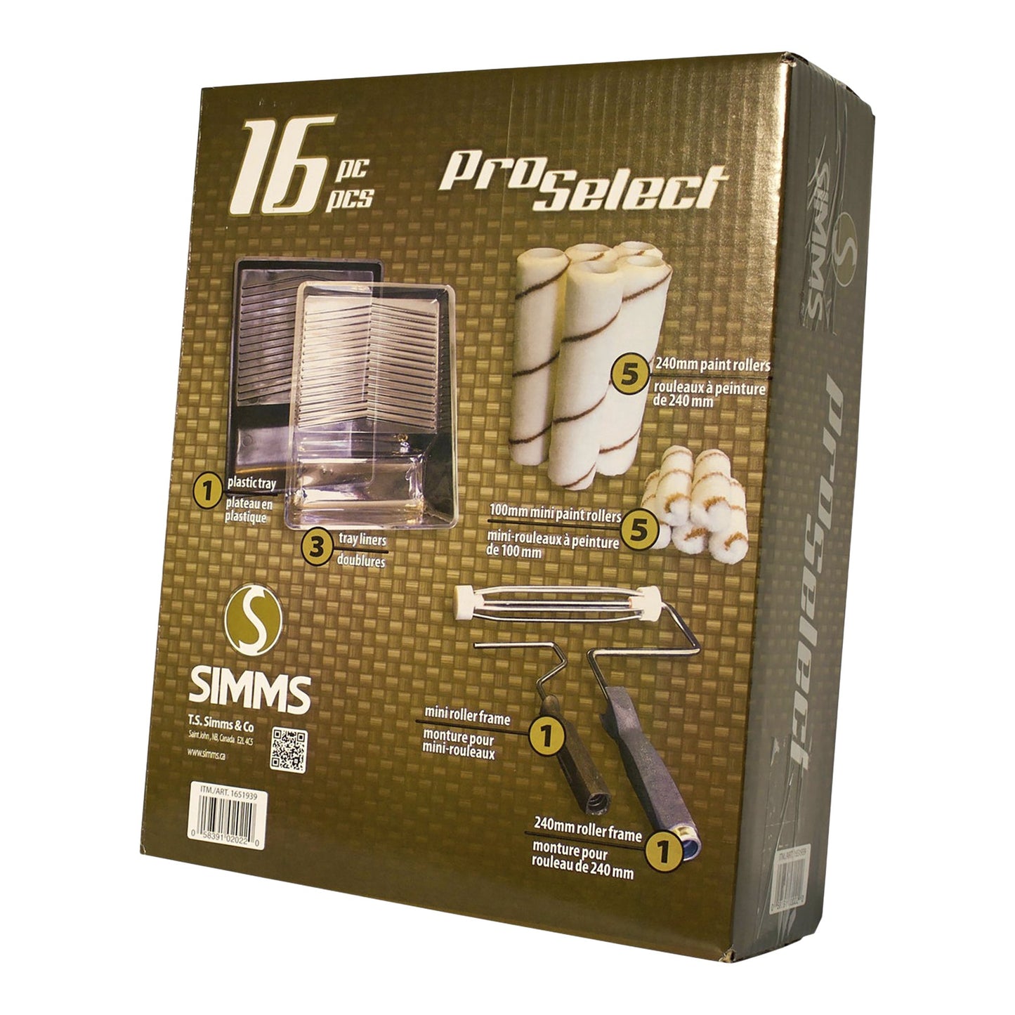 Simms Pro Select Paint Roller Kit, 16-piece - image 2