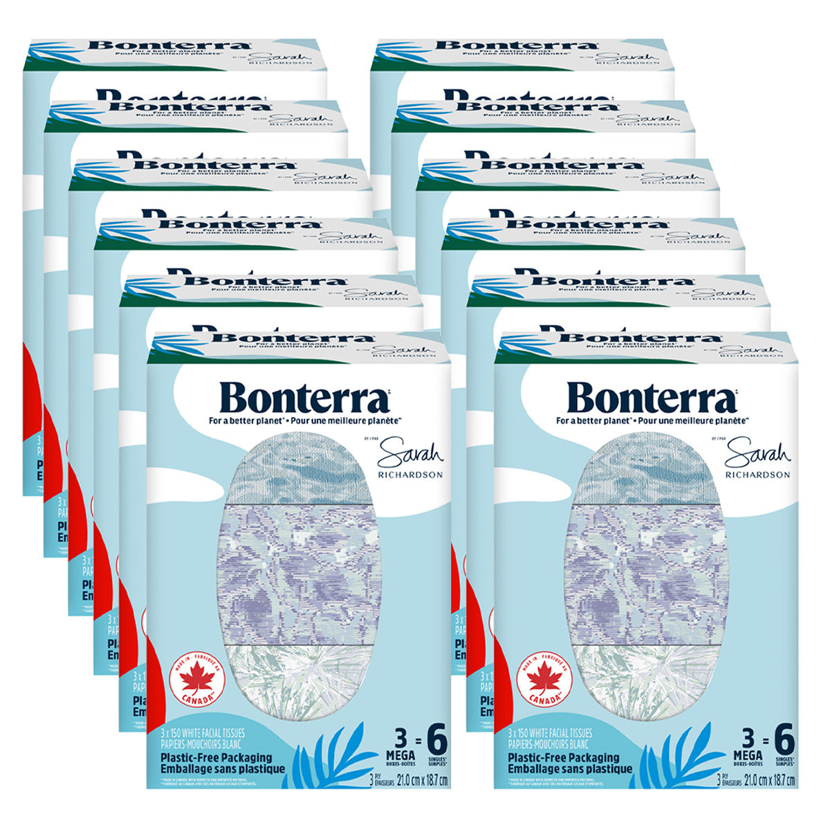 Bonterra Facial Tissue 3-ply 36 boxes x 150 sheet - image 3