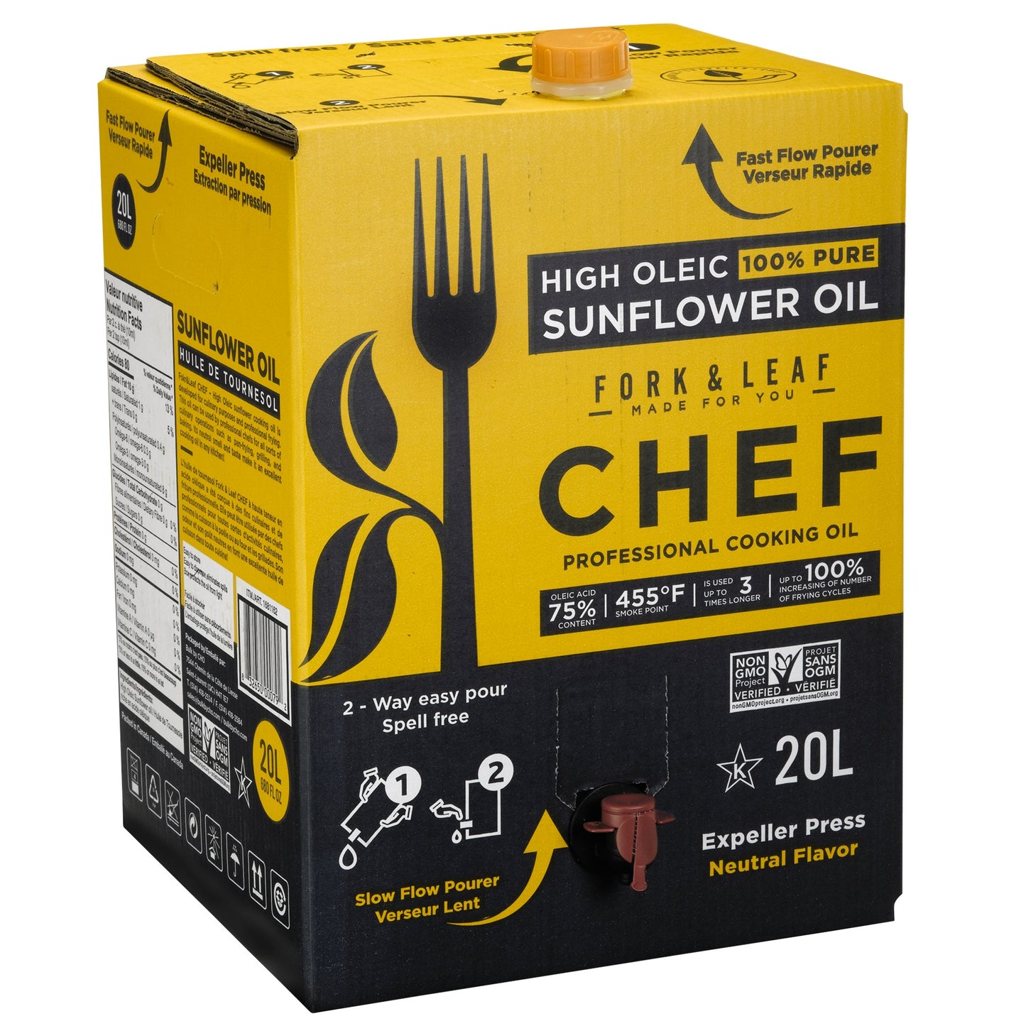 Fork & Leaf High Oleic Sunflower Oil, 20 L - image 4
