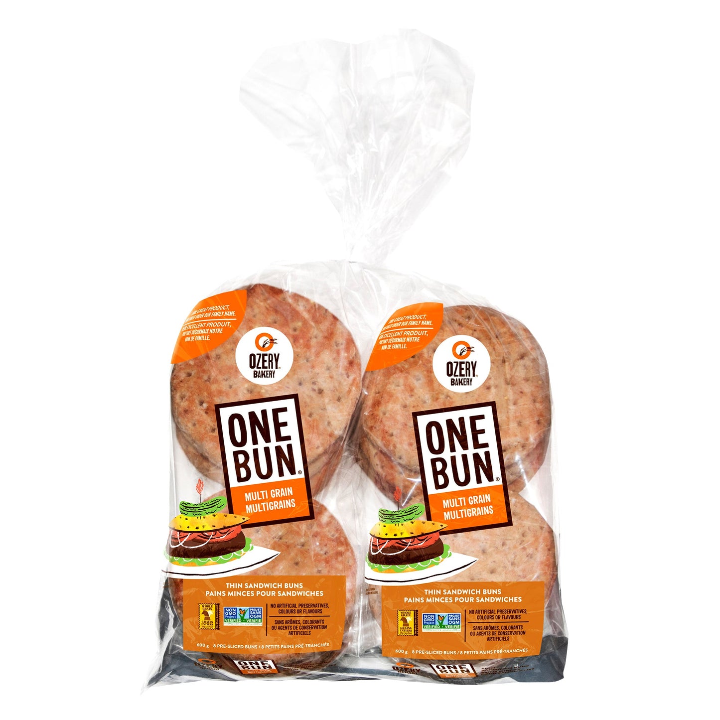 Ozery Multi Grain One Bun, 2 x 600 g - image 1