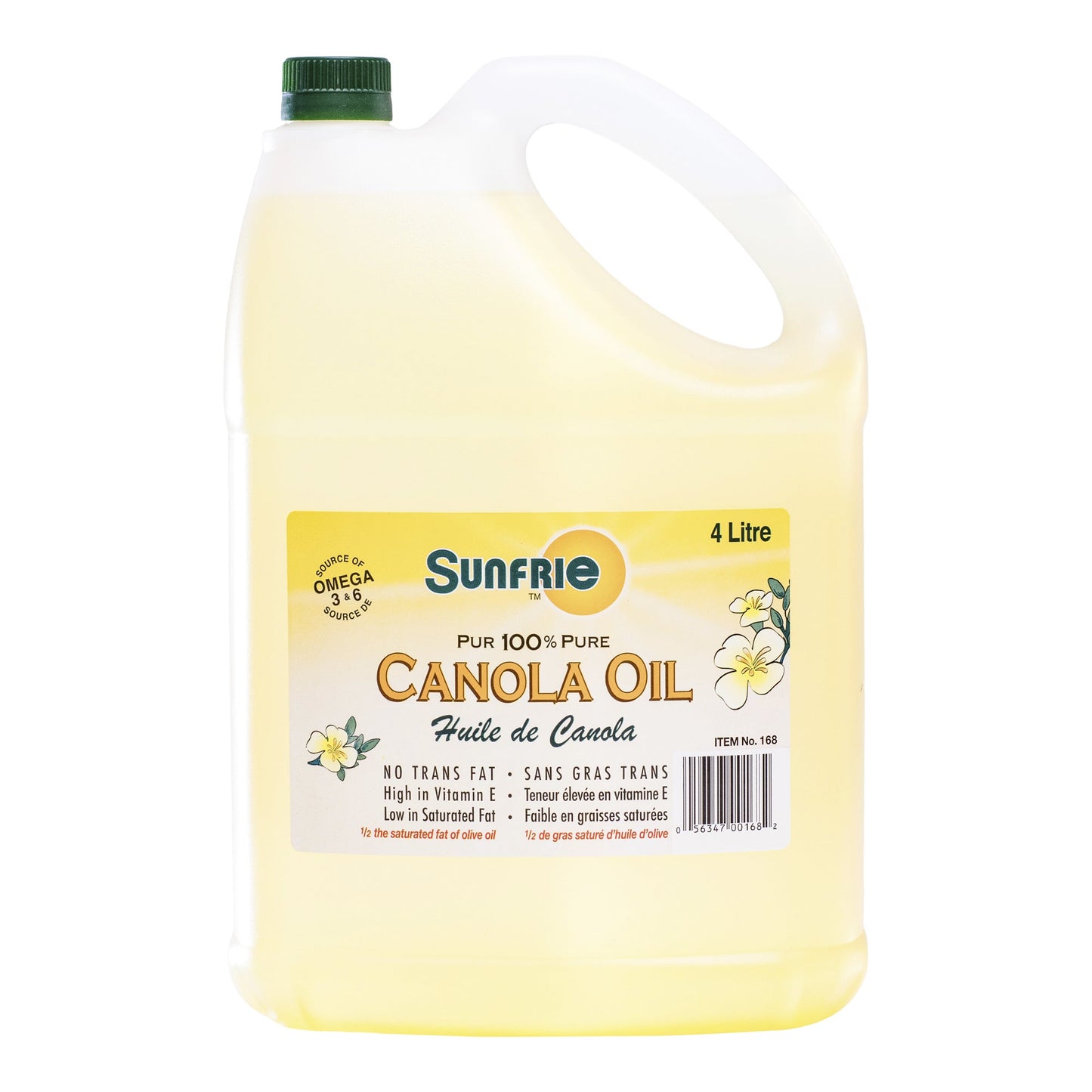 Sunfrie 100% Pure Canola Oil, 4L - image 1
