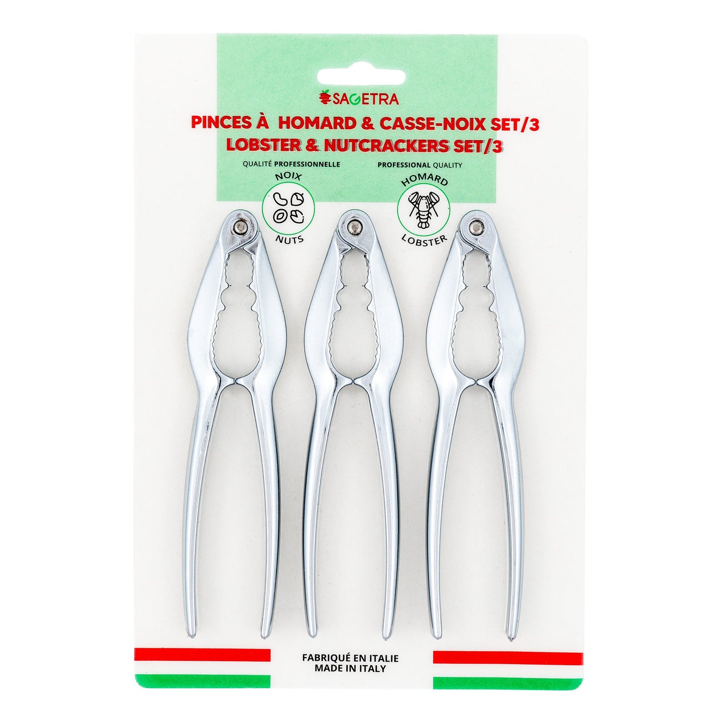 Lobster Nutcracker Chromium-Plated, Pack of 3 - image 1