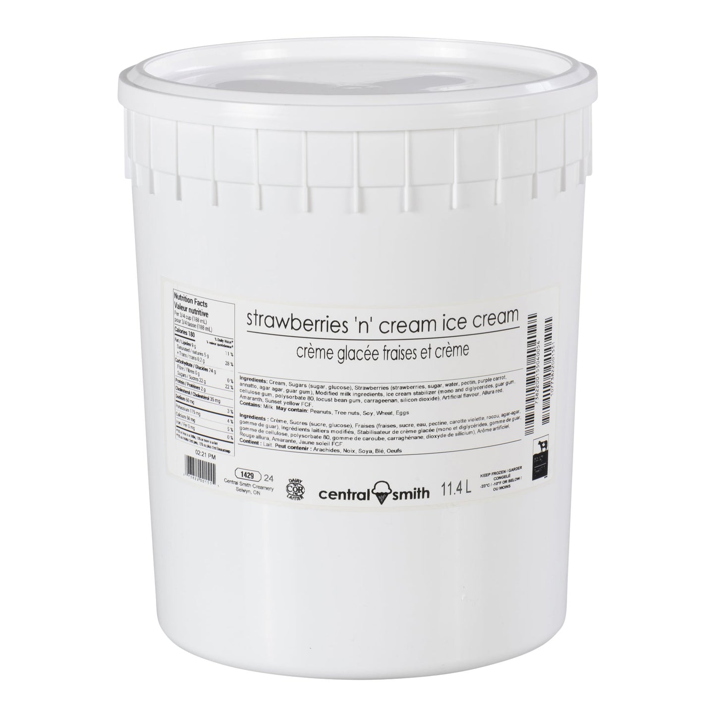 Central Smith Strawberry Ice Cream, 11.4 L - image 1