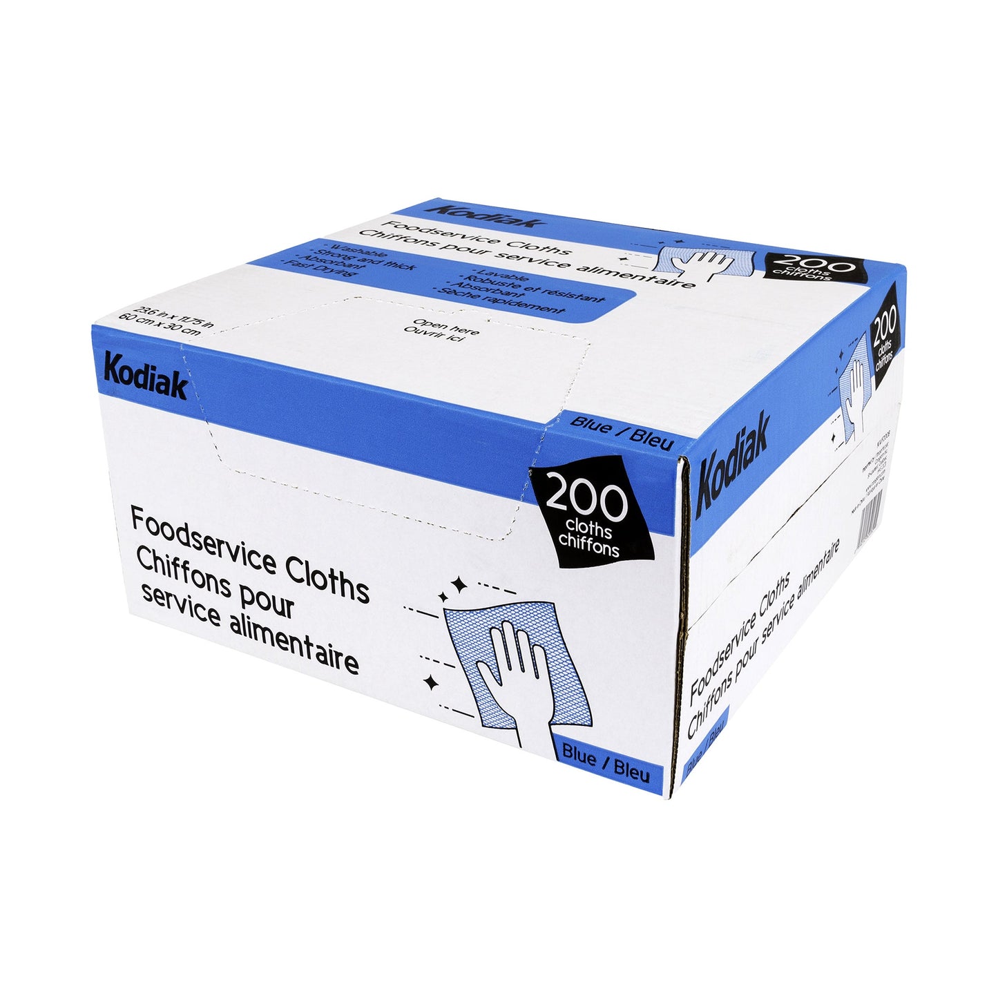 Kodiak Foodservice Blue Cloths, Pack of 200 - image 1