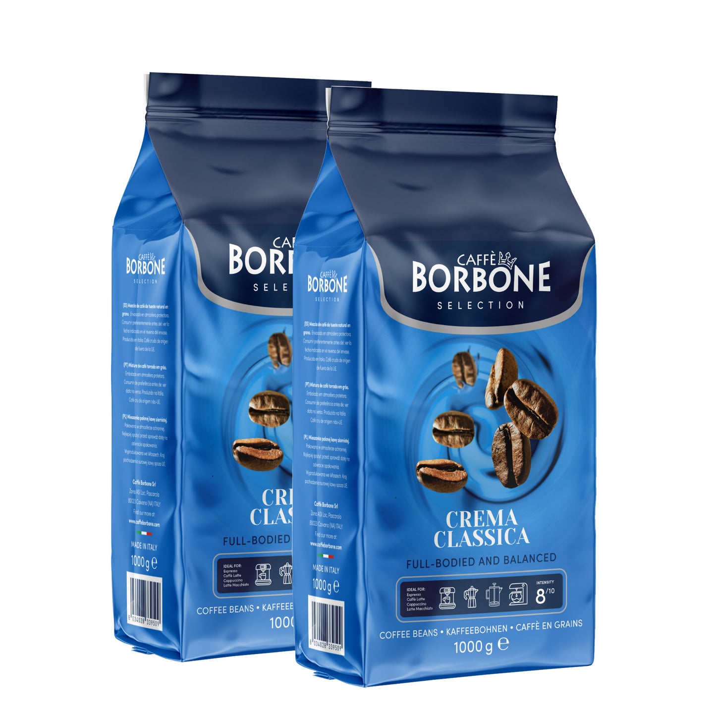 Caffè Borbone Crema Classica Whole Coffee Beans, 2 × 1 kg - image 1