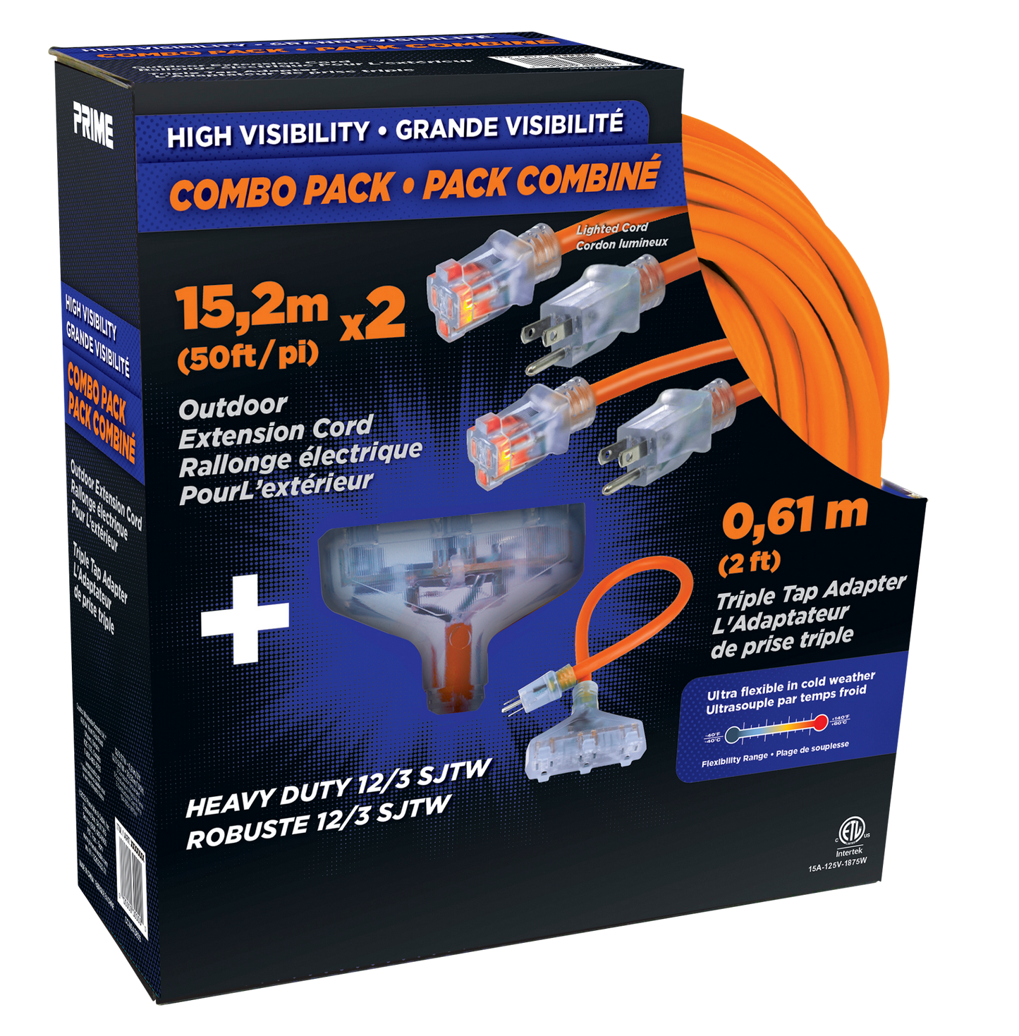 Prime Outdoor Extension Cord, 2 x 50 ft - image 1