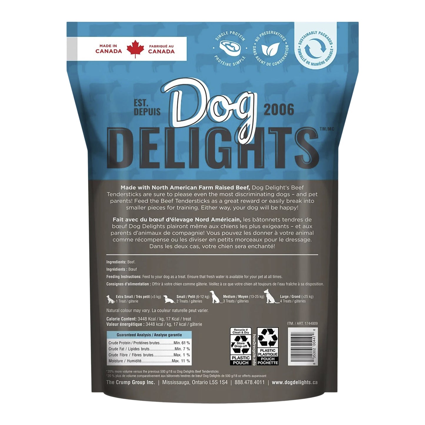 Dog Delights Beef Tendersticks Dog Treats, 600 g - image 2
