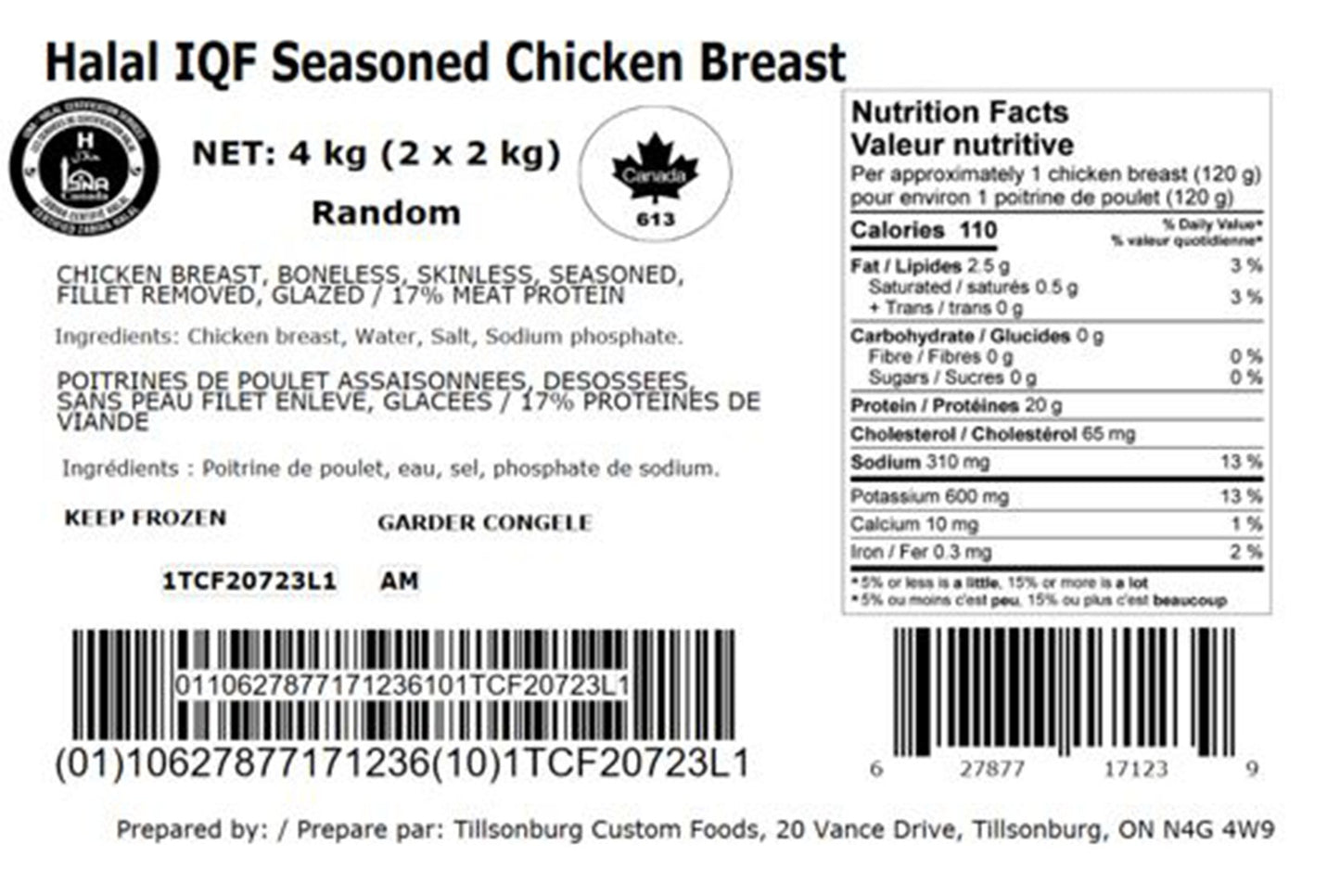 TCF Frozen Chicken Breast, 4 kg - image 2