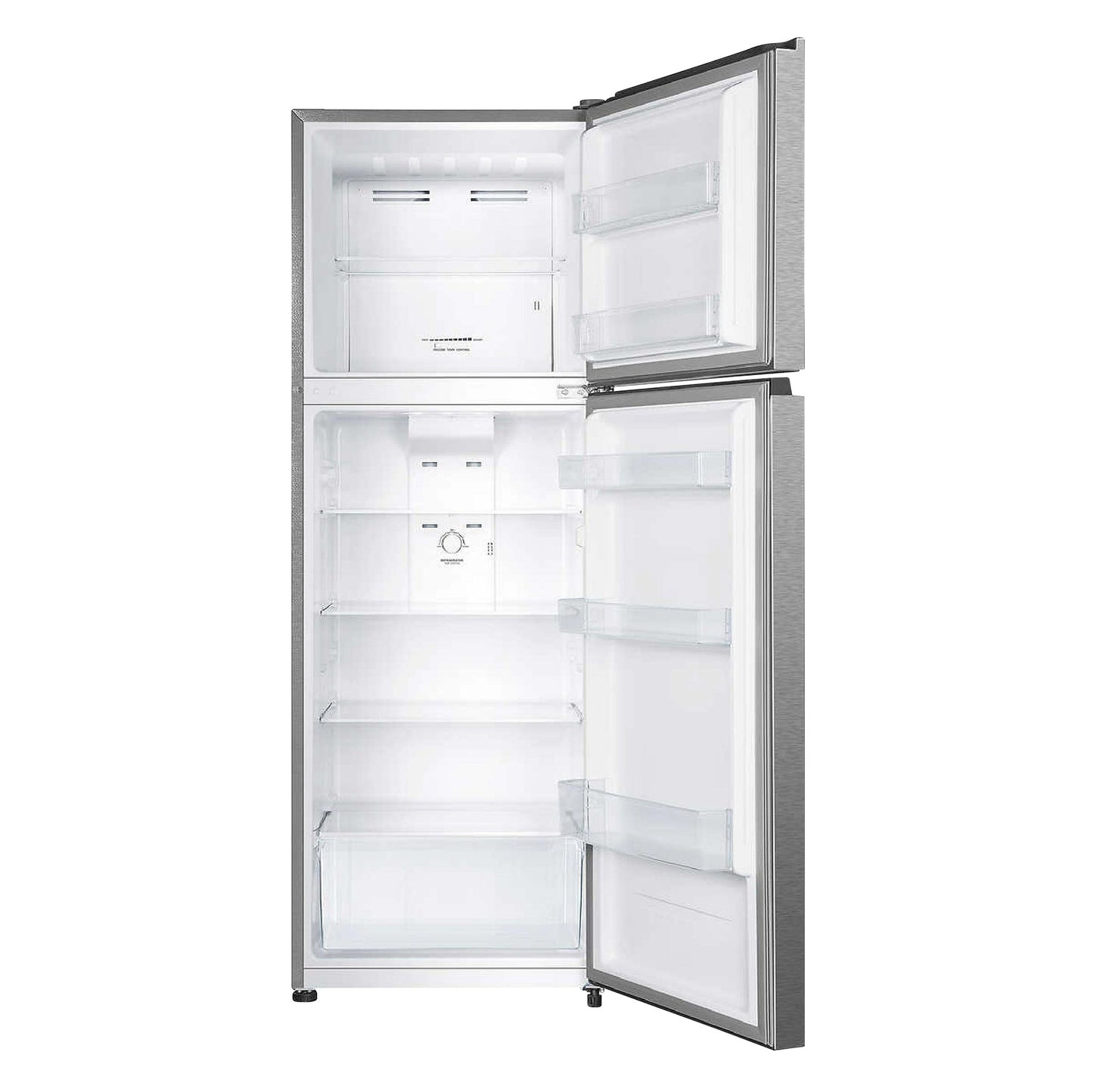 Hisense 24 in. 11.5 cu ft. Stainless Steel Top Mount Counter Depth Refrigerator with Recessed Handle - image 2