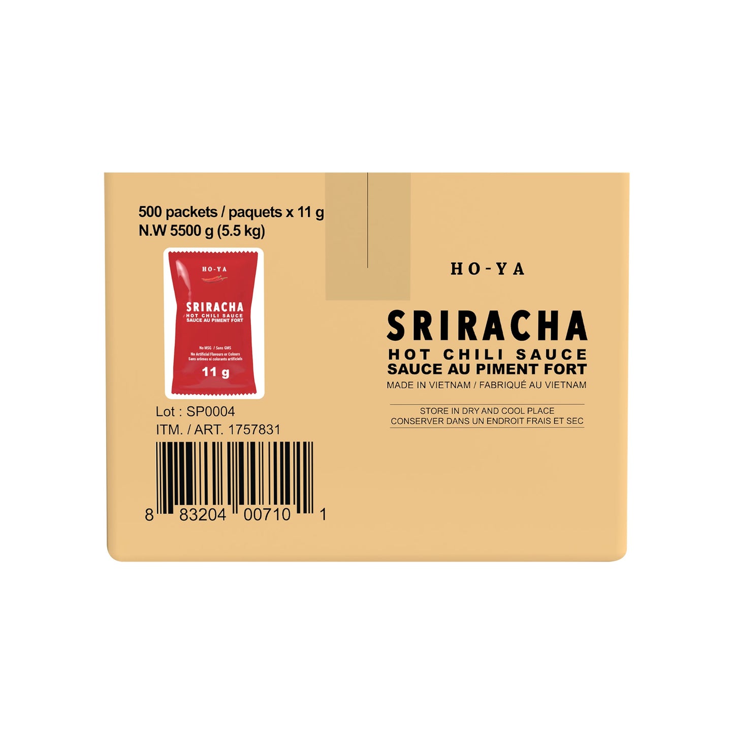 Ho-Ya Sriracha Packets, 500 x 11g - image 2