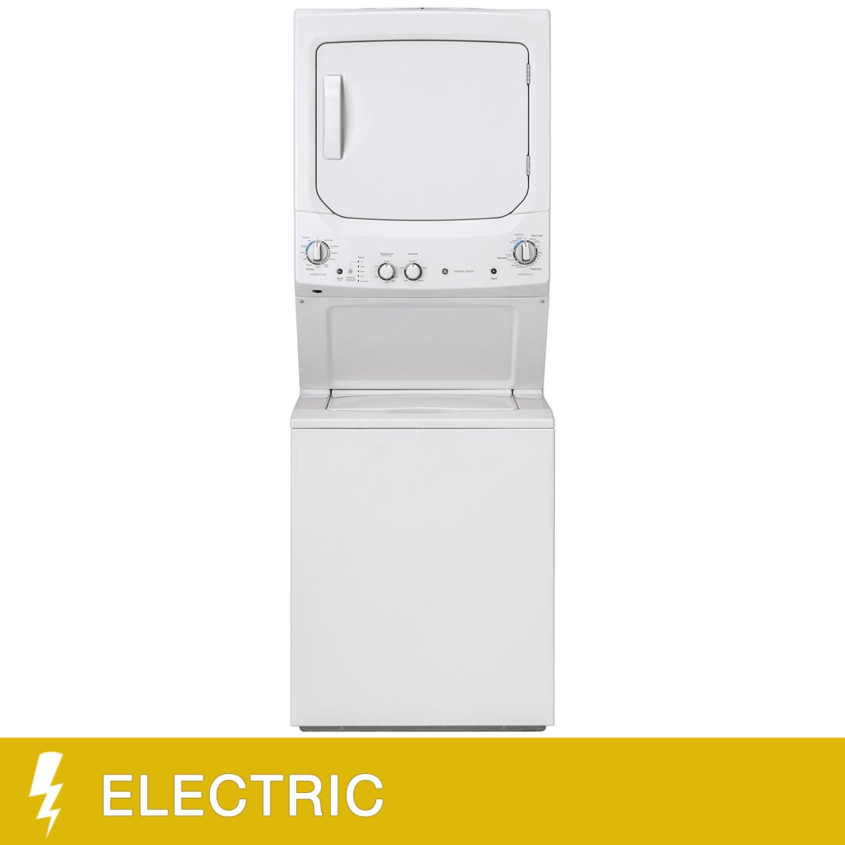 GE 27 in. Electric White 4.4 cu. ft. Washer, 5.9 cu. ft. Dryer Laundry Centre - image 1
