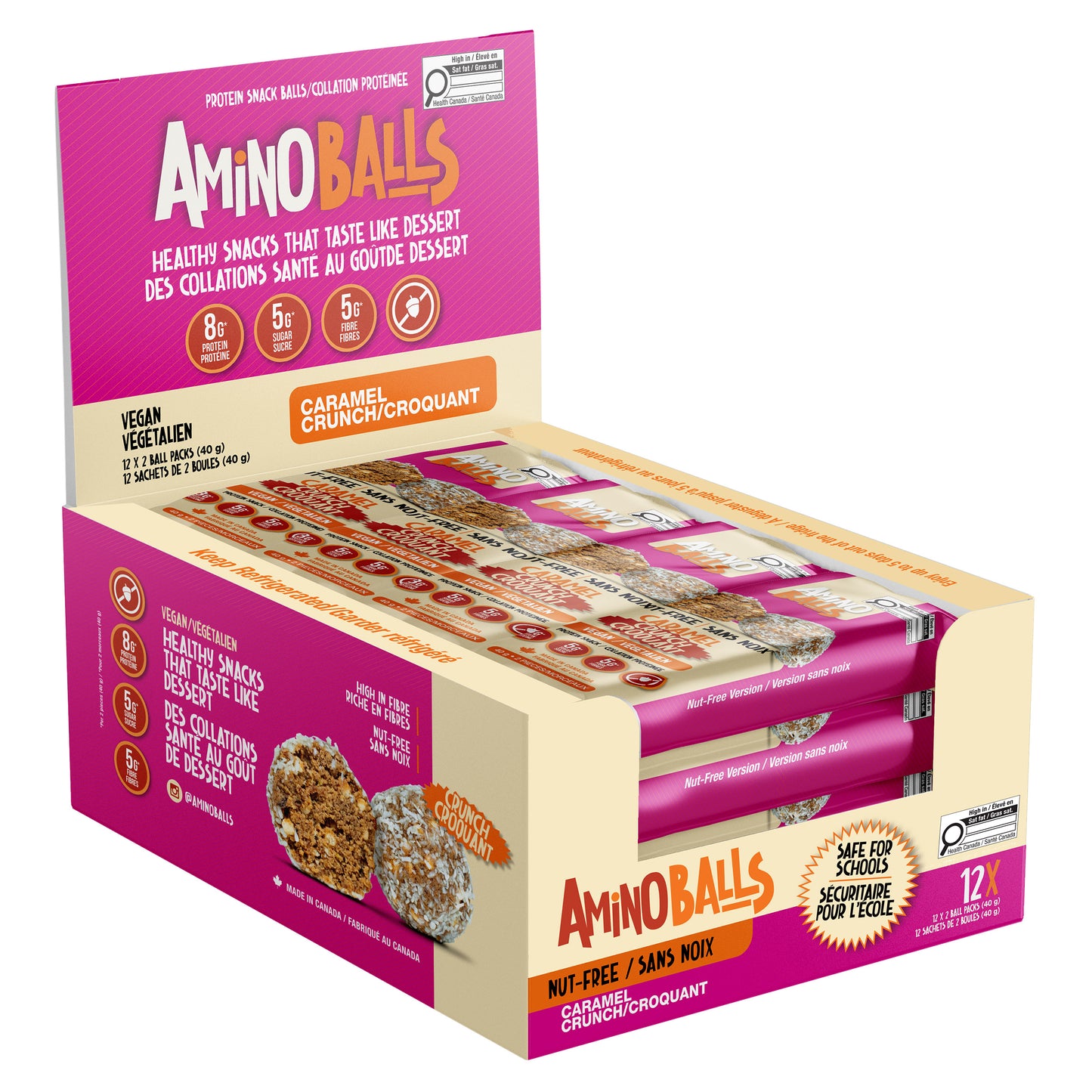 Amino Balls Nut-Free Variety Pack, 72 × 40 g - image 3