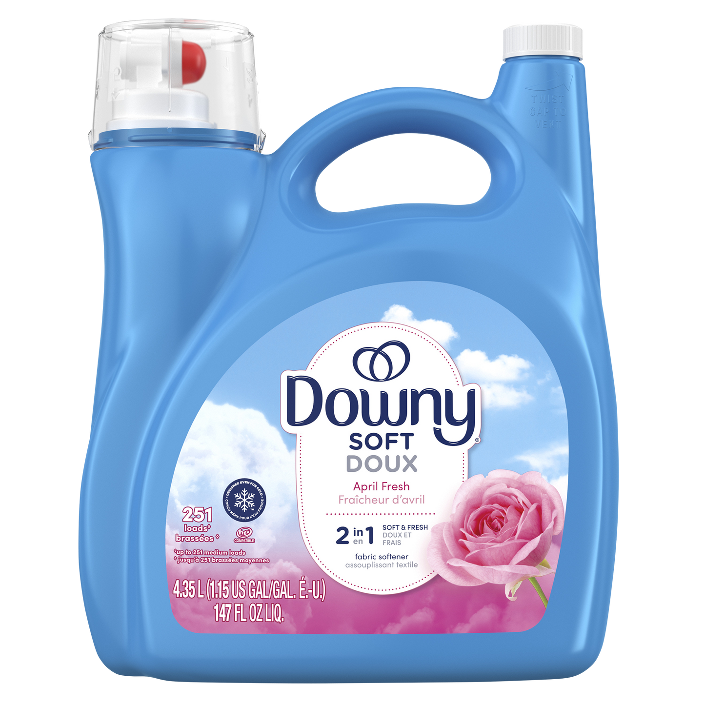 Downy Soft April Fresh Fabric Softener 4.35 L, 251 Washloads - image 1