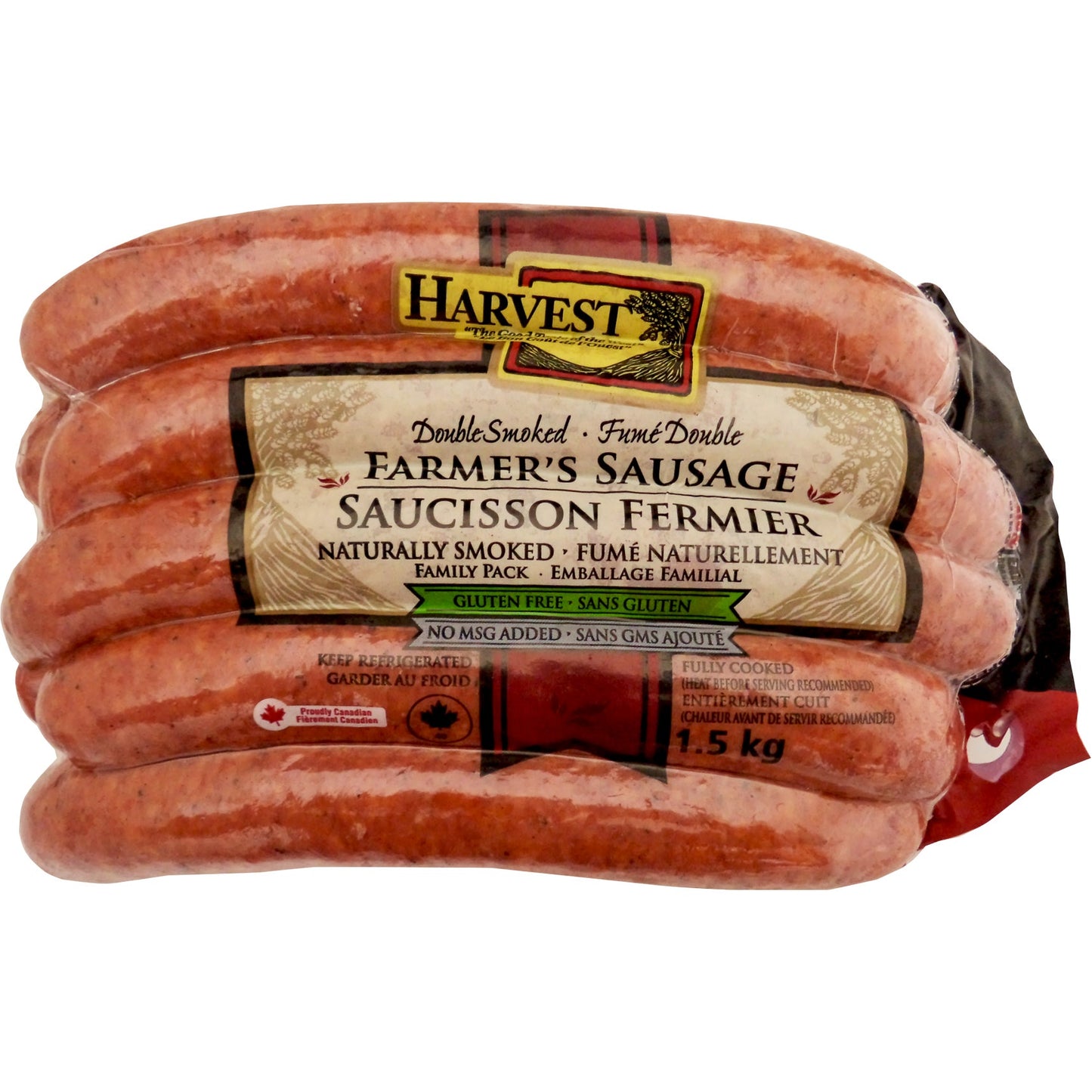 Harvest Doubled Smoked Farmers Sausage, 1.5 kg - image 1