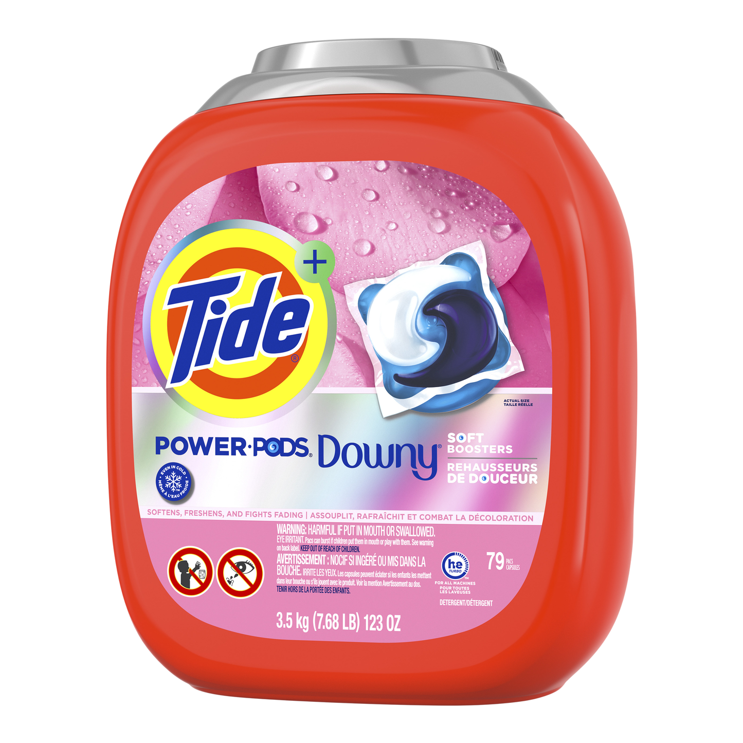 Tide Power PODS with Downy Liquid Laundry Detergent Pacs April Fresh 79 count - image 4